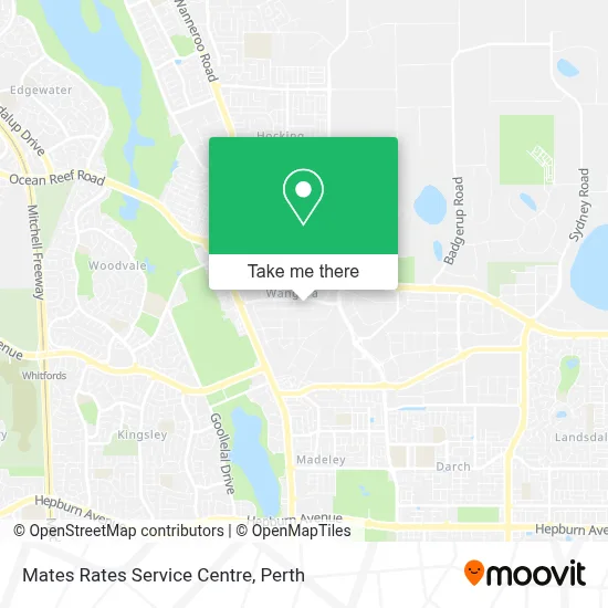 Mapa Mates Rates Service Centre