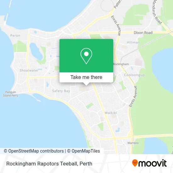 Rockingham Rapotors Teeball map