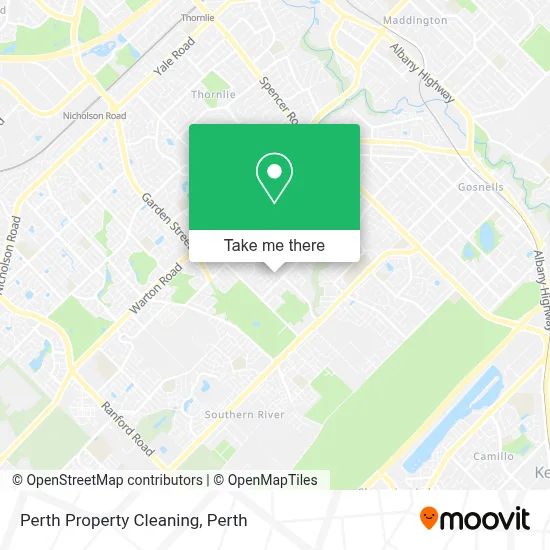 Perth Property Cleaning map