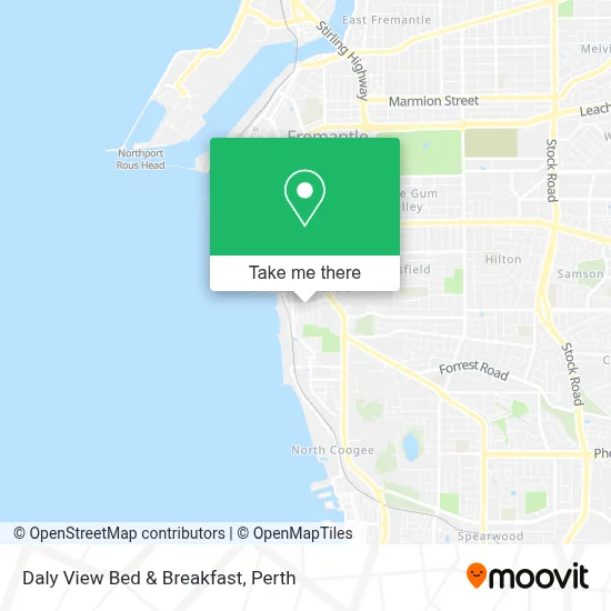 Mapa Daly View Bed & Breakfast