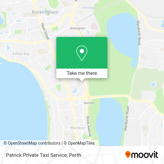 Mapa Patrick Private Taxi Service