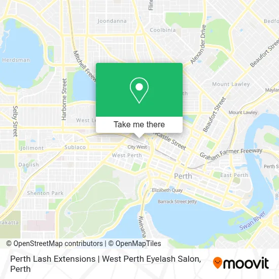 Mapa Perth Lash Extensions | West Perth Eyelash Salon