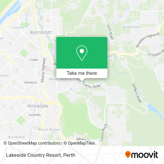Mapa Lakeside Country Resort