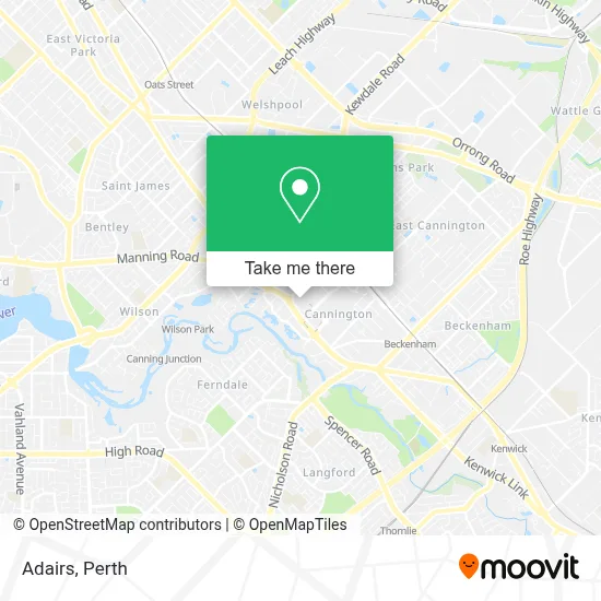 Mapa Adairs