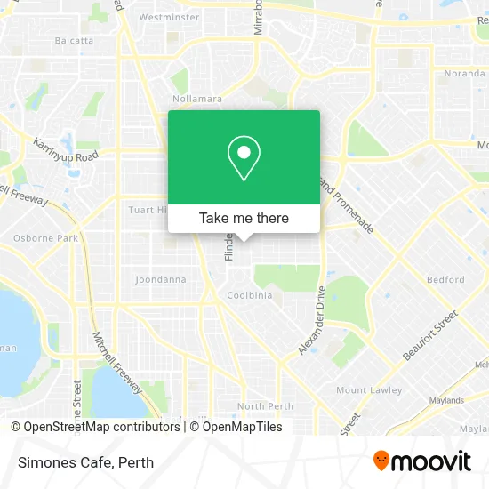 Mapa Simones Cafe