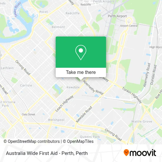 Australia Wide First Aid - Perth map