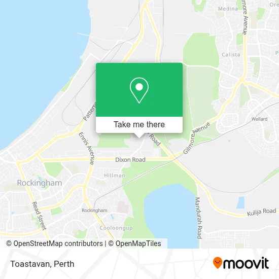 Mapa Toastavan