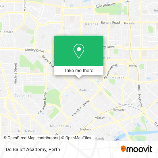 Mapa Dc Ballet Academy