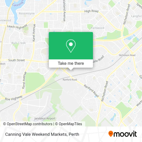 Mapa Canning Vale Weekend Markets