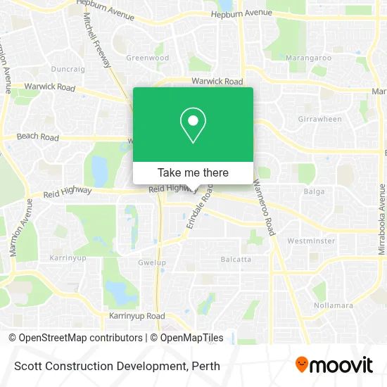 Mapa Scott Construction Development