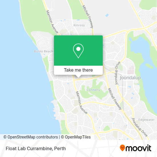 Mapa Float Lab Currambine