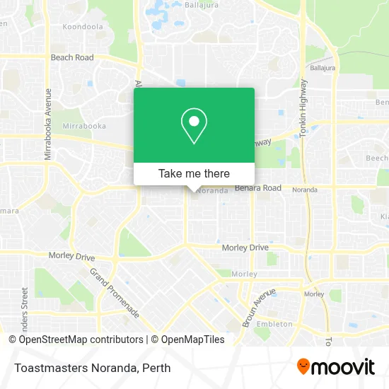Mapa Toastmasters Noranda