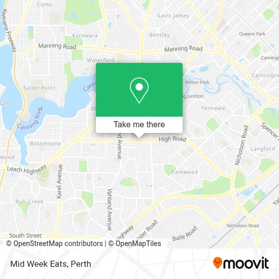 Mapa Mid Week Eats