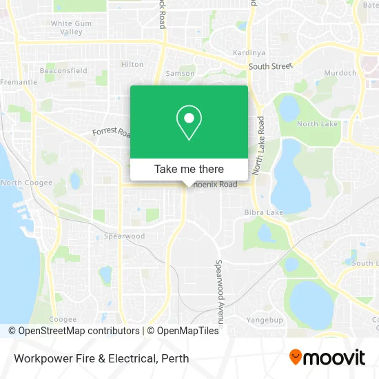 Mapa Workpower Fire & Electrical