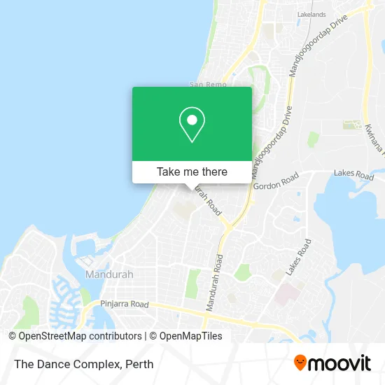 Mapa The Dance Complex