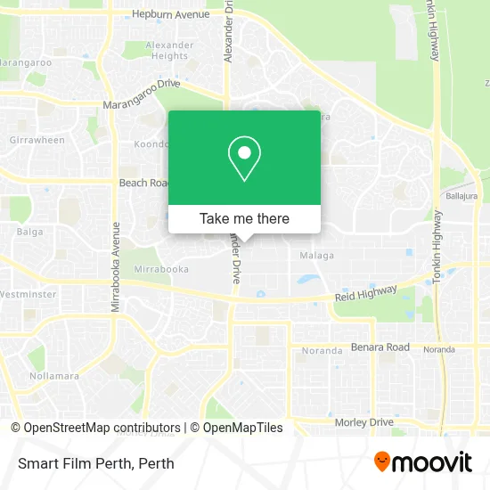 Smart Film Perth map