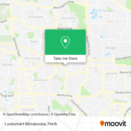 Mapa Looksmart Mirrabooka