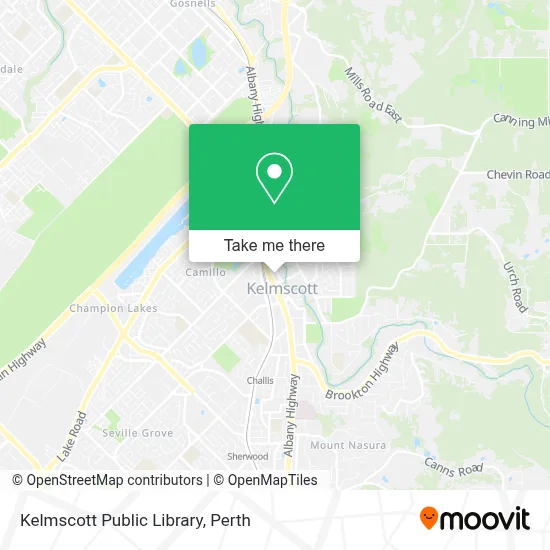 Mapa Kelmscott Public Library