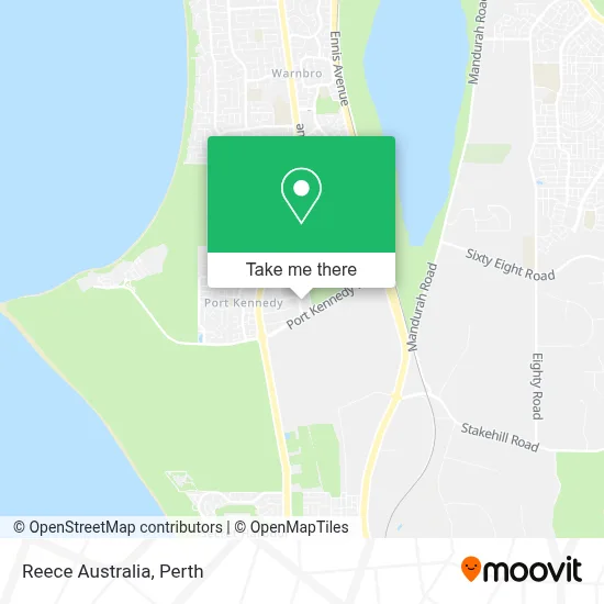 Mapa Reece Australia