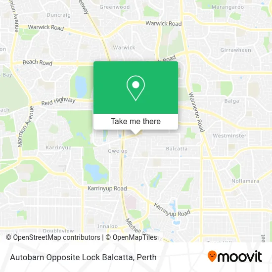 Autobarn Opposite Lock Balcatta map