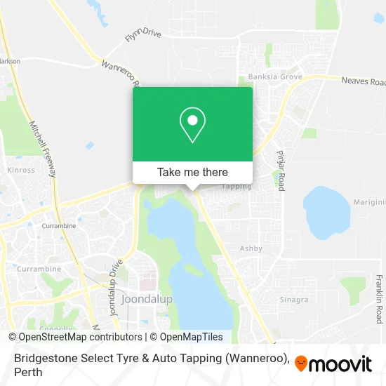 Mapa Bridgestone Select Tyre & Auto Tapping (Wanneroo)