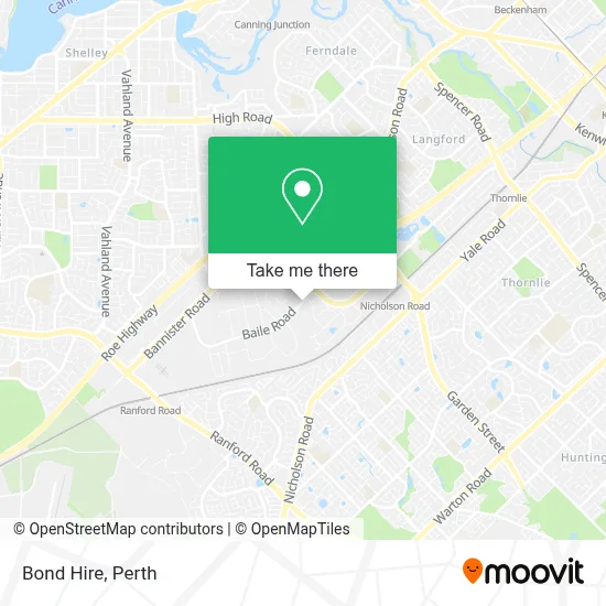 Mapa Bond Hire