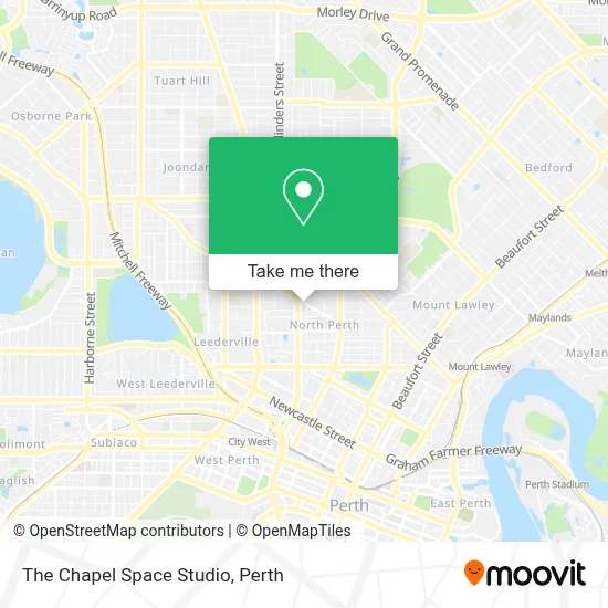 Mapa The Chapel Space Studio