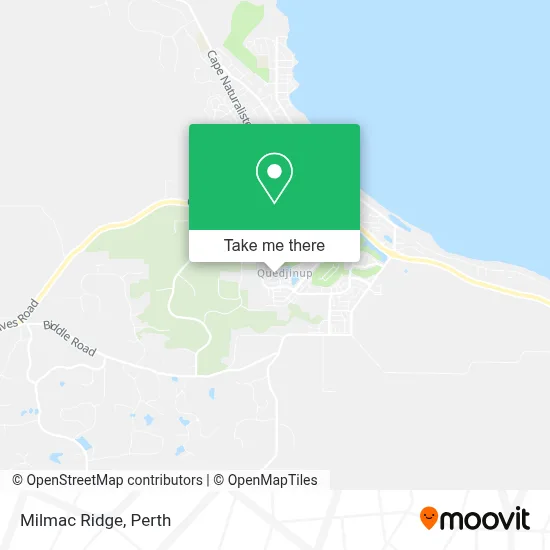 Mapa Milmac Ridge