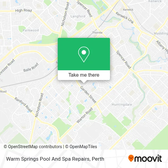 Mapa Warm Springs Pool And Spa Repairs