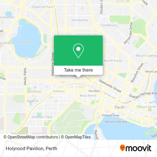 Mapa Holyrood Pavilion