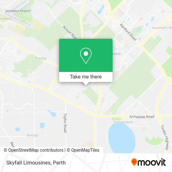 Mapa Skyfall Limousines