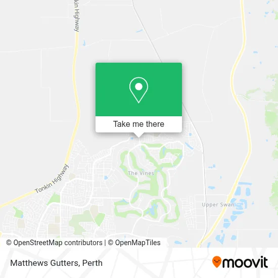 Mapa Matthews Gutters