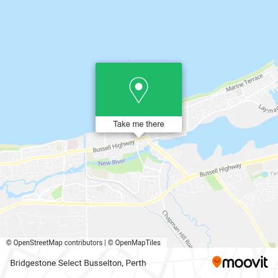 Mapa Bridgestone Select Busselton