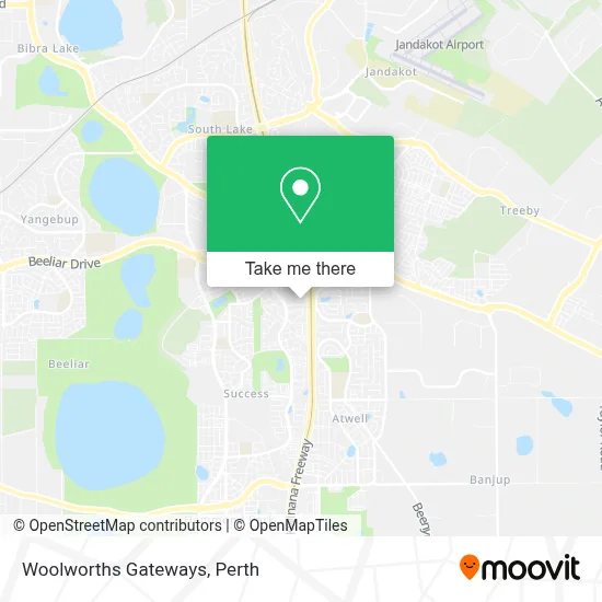 Mapa Woolworths Gateways