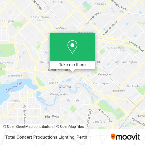 Mapa Total Concert Productions Lighting