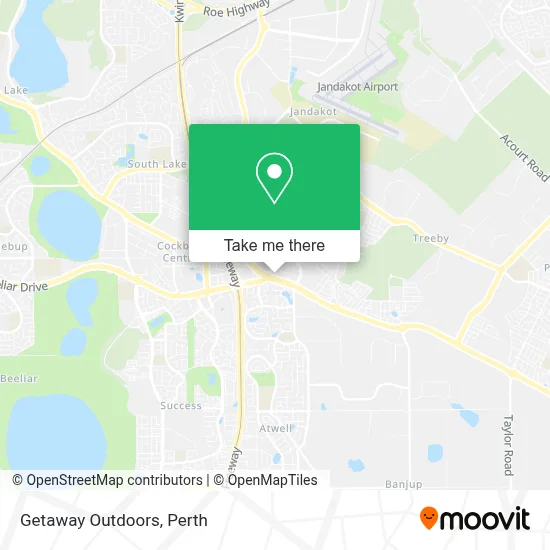 Mapa Getaway Outdoors