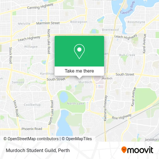 Mapa Murdoch Student Guild