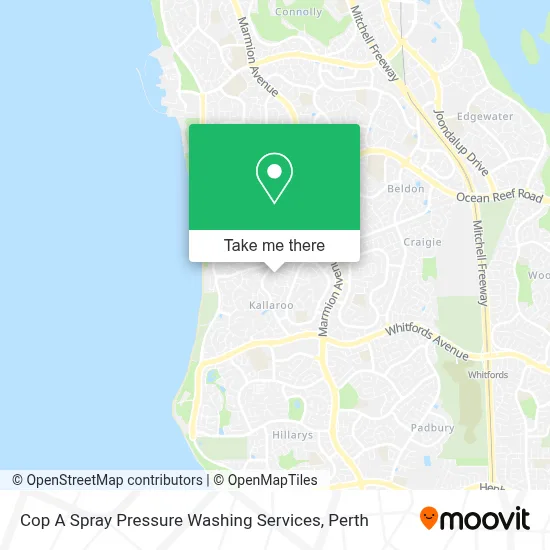 Cop A Spray Pressure Washing Services map