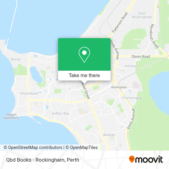 Mapa Qbd Books - Rockingham