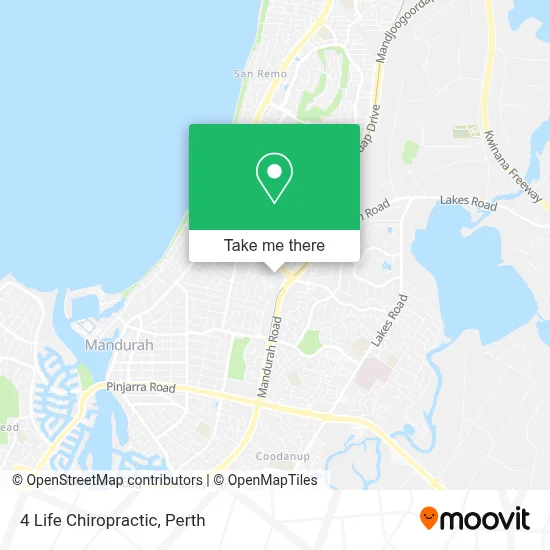 Mapa 4 Life Chiropractic