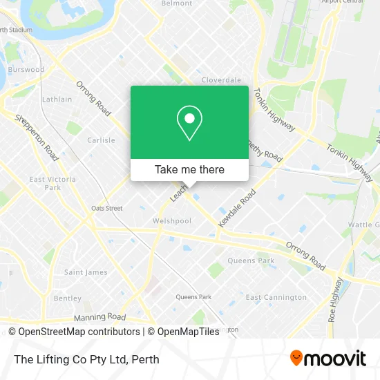 Mapa The Lifting Co Pty Ltd