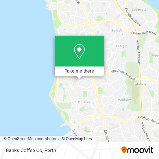 Mapa Banks Coffee Co