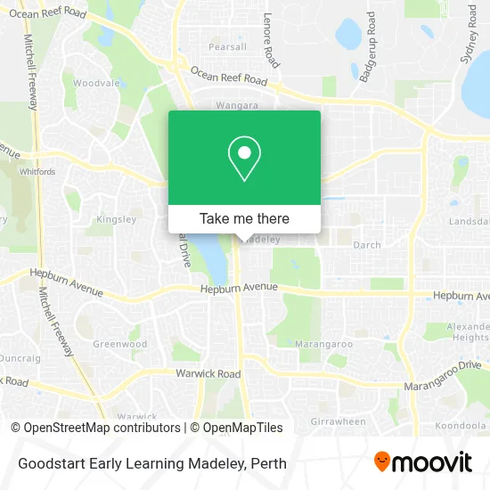 Goodstart Early Learning Madeley map
