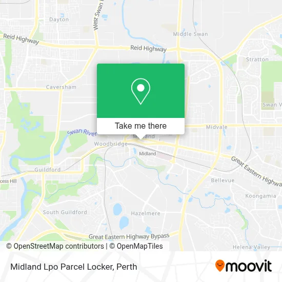 Mapa Midland Lpo Parcel Locker