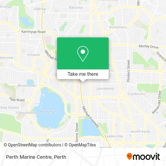 Mapa Perth Marine Centre