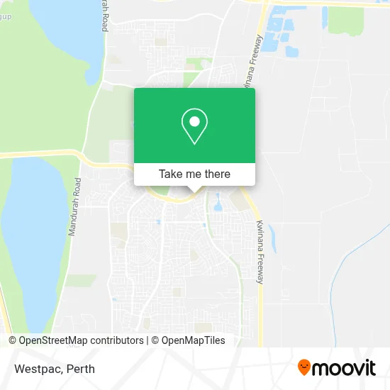 Mapa Westpac