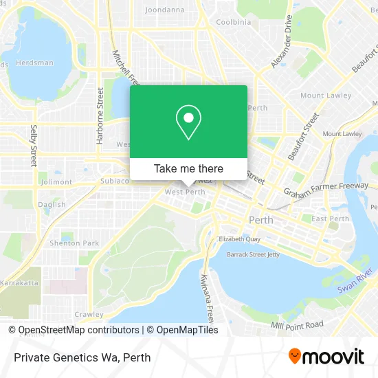 Mapa Private Genetics Wa