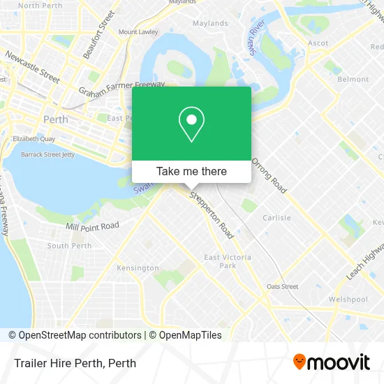 Mapa Trailer Hire Perth