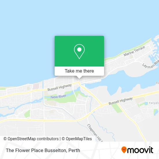 Mapa The Flower Place Busselton