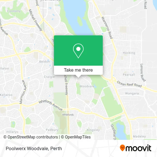 Mapa Poolwerx Woodvale
